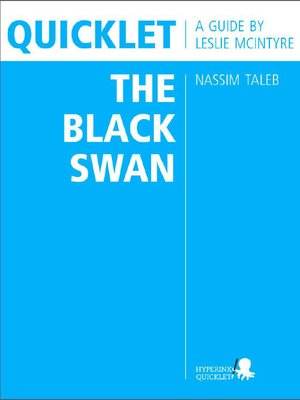 cover image of Quicklet on Nassim Taleb's the Black Swan